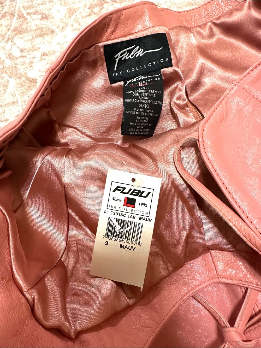 Vintage 🪷 Real Leather Y2K FUBU Dress - RARE - Picture 4 of 16